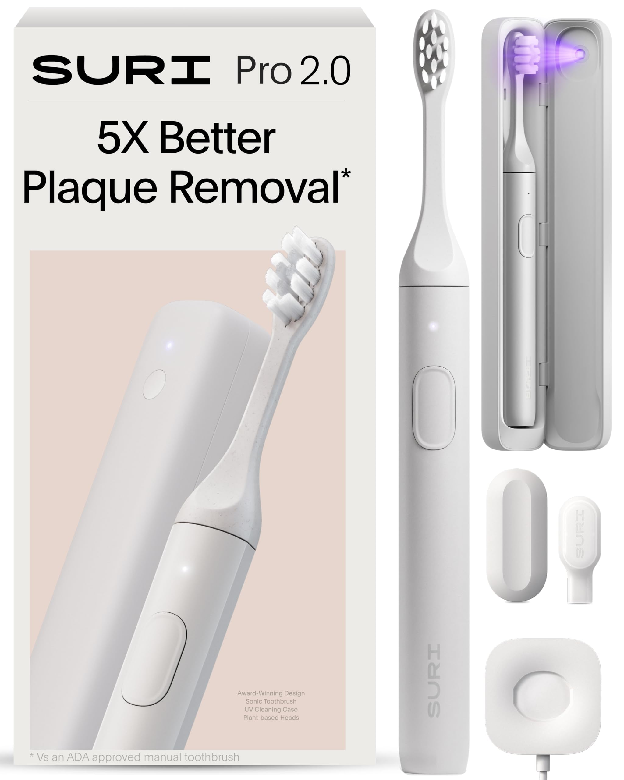 Amazon.com: SURI Pro Sonic Electric Toothbrush | Over 4+ Weeks